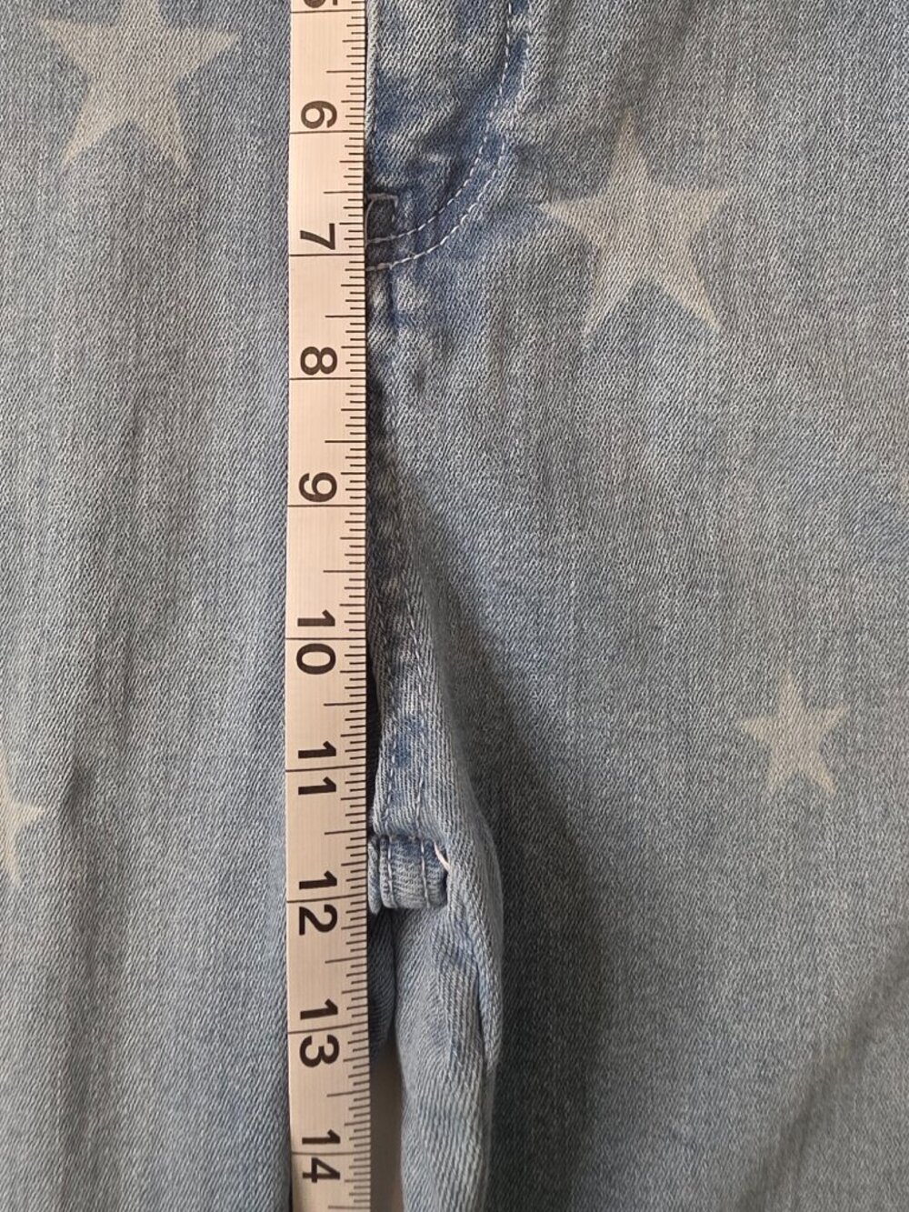 Nasty Gal "Written in The Stars" Denim Flare Jeans, Size 8 - Picture 4 of 7